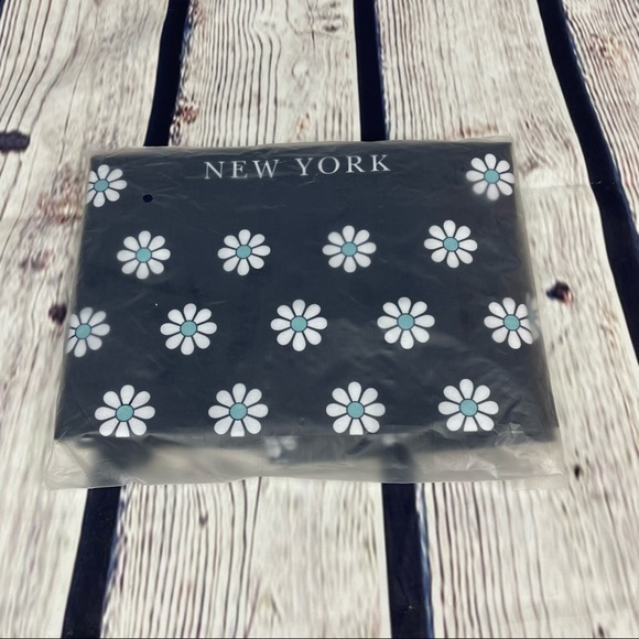 KATE SPADE Navy Daisy Large Cotton Canvas Bag - Picture 10 of 11